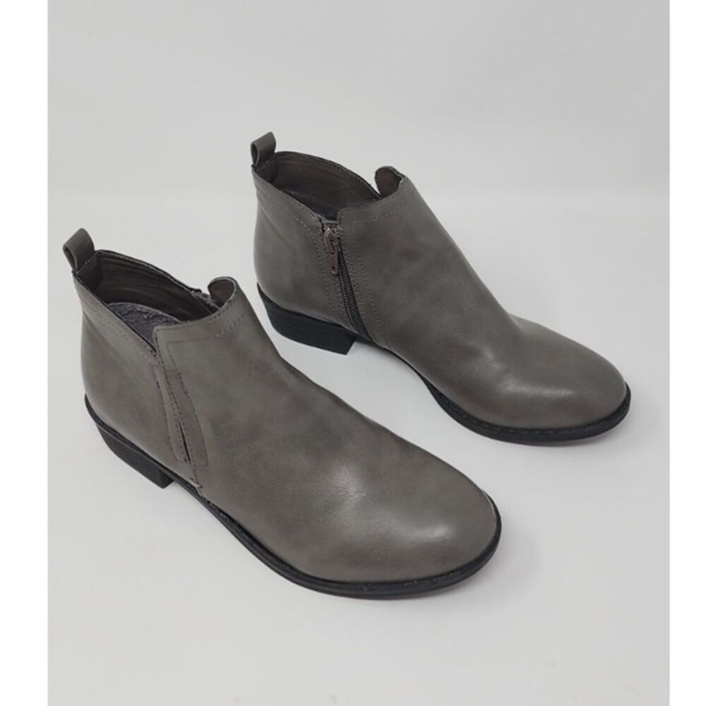 American Rag Gray Vegan Leather Booties